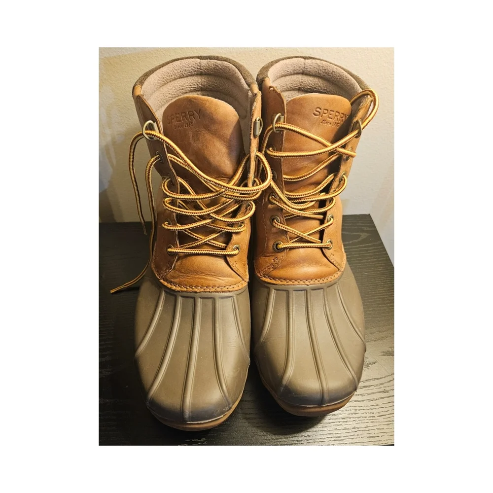 Sperry Avenue Top Sider Men's Brown Waterproof Duck Boots Size 10